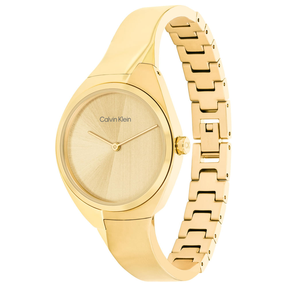 Relógio Calvin Klein Feminino Aço Dourado 25200246