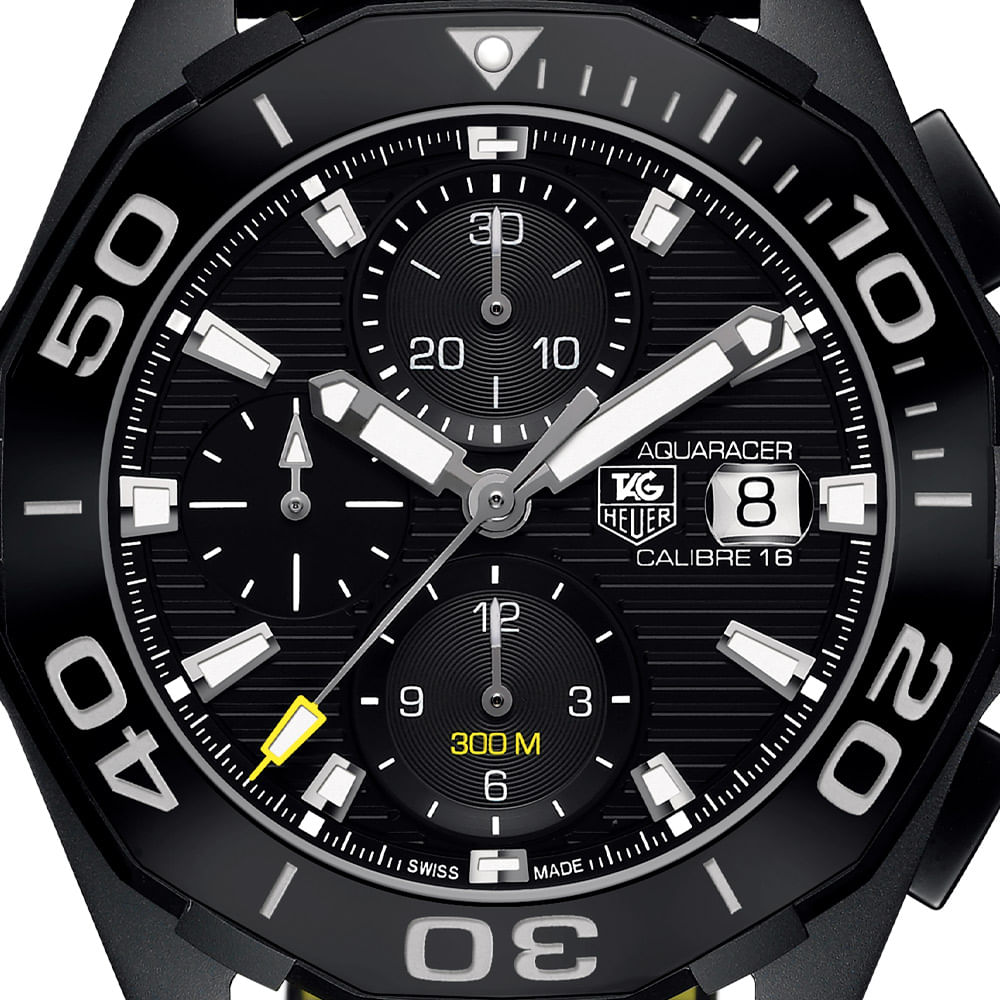 Rel gio TAG Heuer Aquaracer Masculino Nylon Preto CAY218A.FC6361