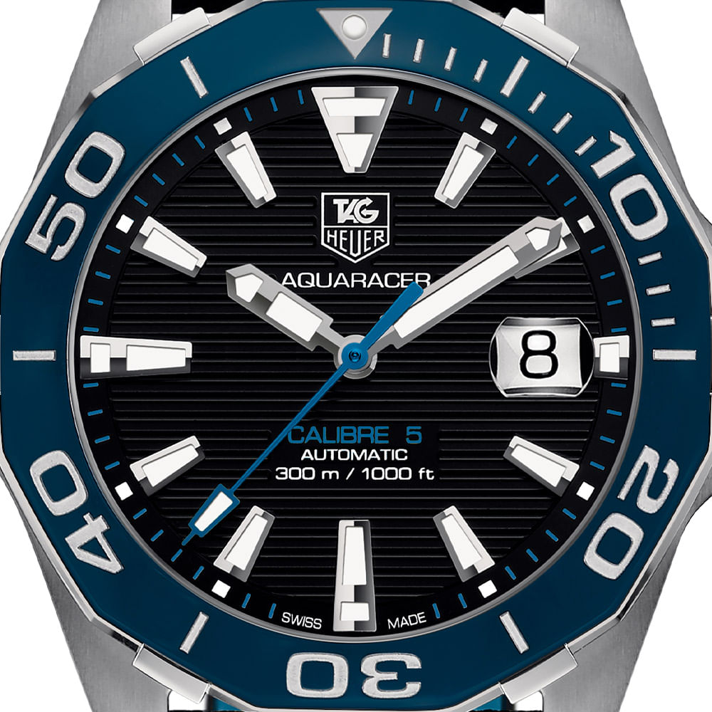 Rel gio TAG Heuer Aquaracer Masculino Nylon Preto WAY211B.FC6363