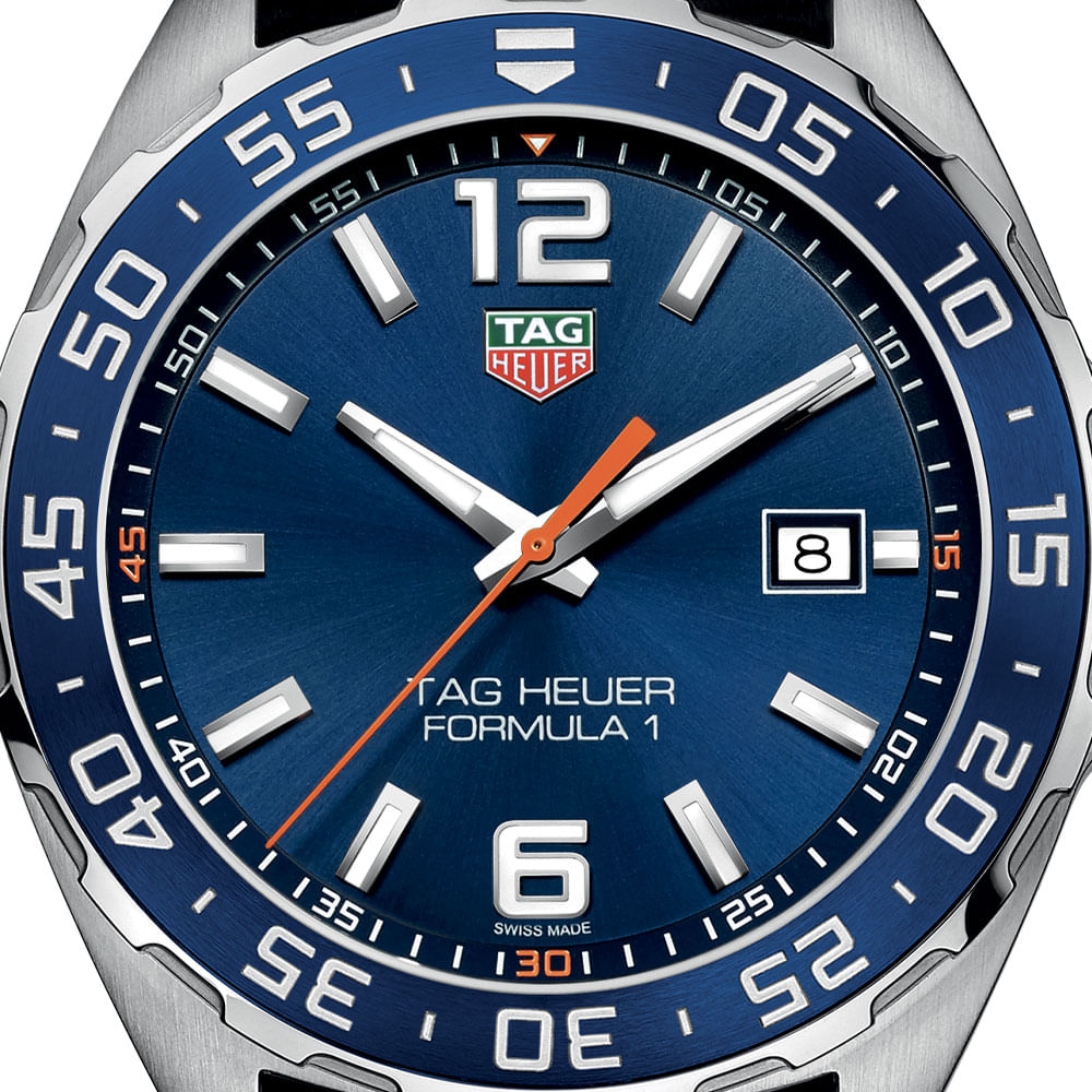 Rel gio TAG Heuer Formula 1 Masculino Nato Azul Preto e Cinza WAZ1010.FC8197