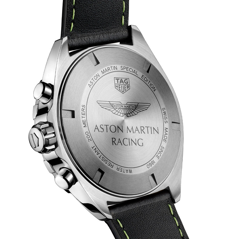 Rel gio TAG Heuer Formula 1 Masculino Couro Preto e Verde Lim o