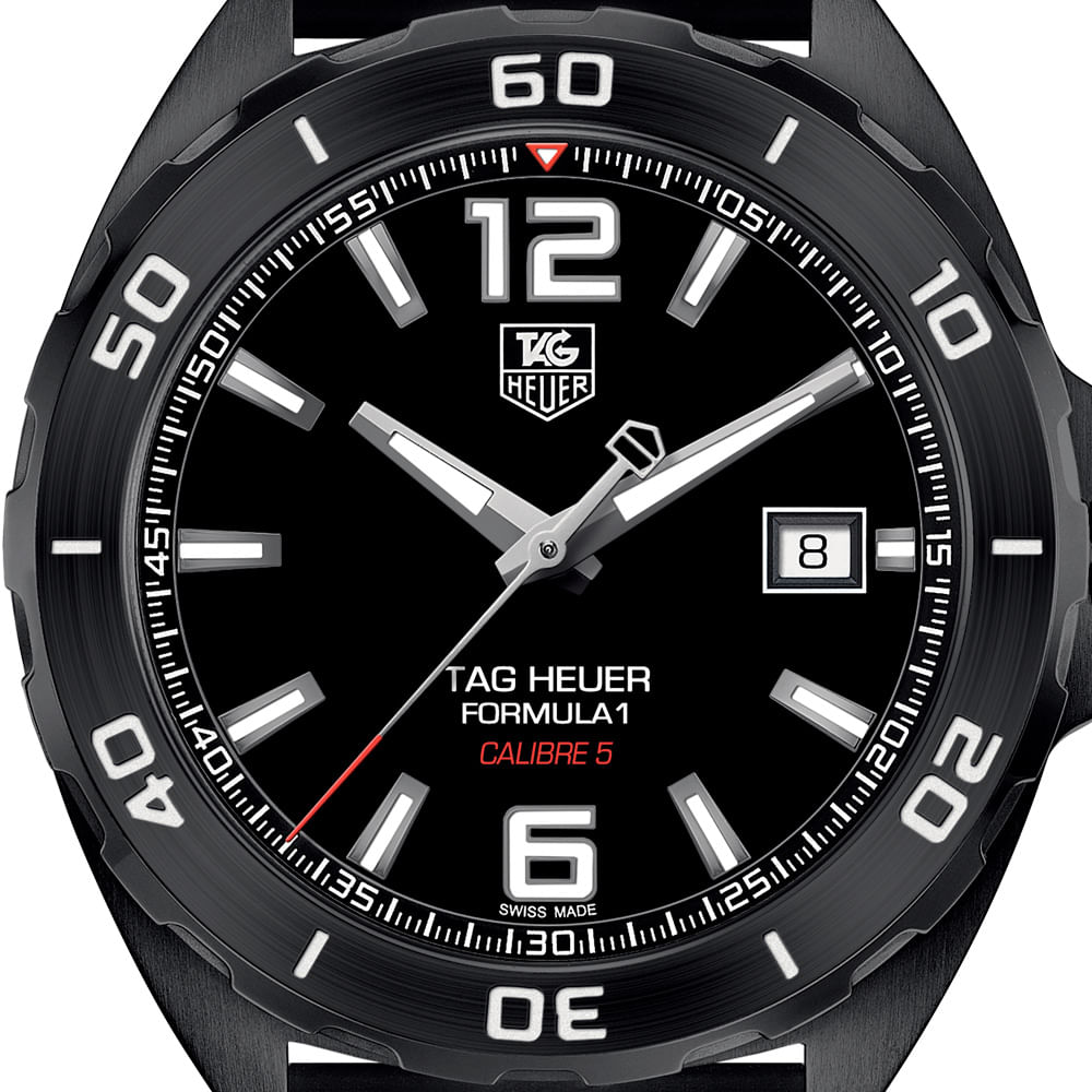 Rel gio TAG Heuer Formula 1 Masculino Borracha Preta WAZ2115.FT8023