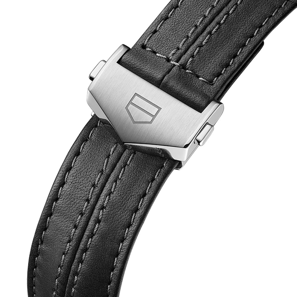 Rel gio TAG Heuer Carrera Porsche Masculino Couro Preto