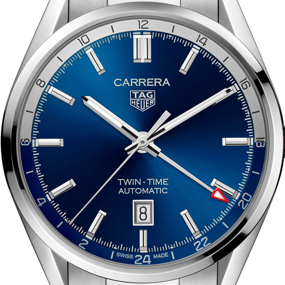 Rel gio TAG Heuer Carrera Twin Time Masculino WBN201A.BA0640