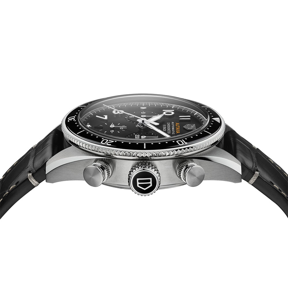 Rel gio TAG Heuer Autavia Masculino Couro Preto CBE511A.FC8279