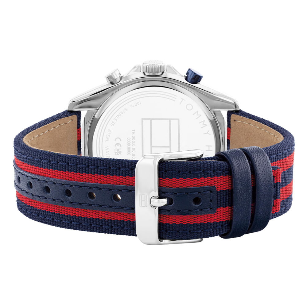 Relógio Tommy Hilfiger Masculino Couro Azul 1792051 - Azul