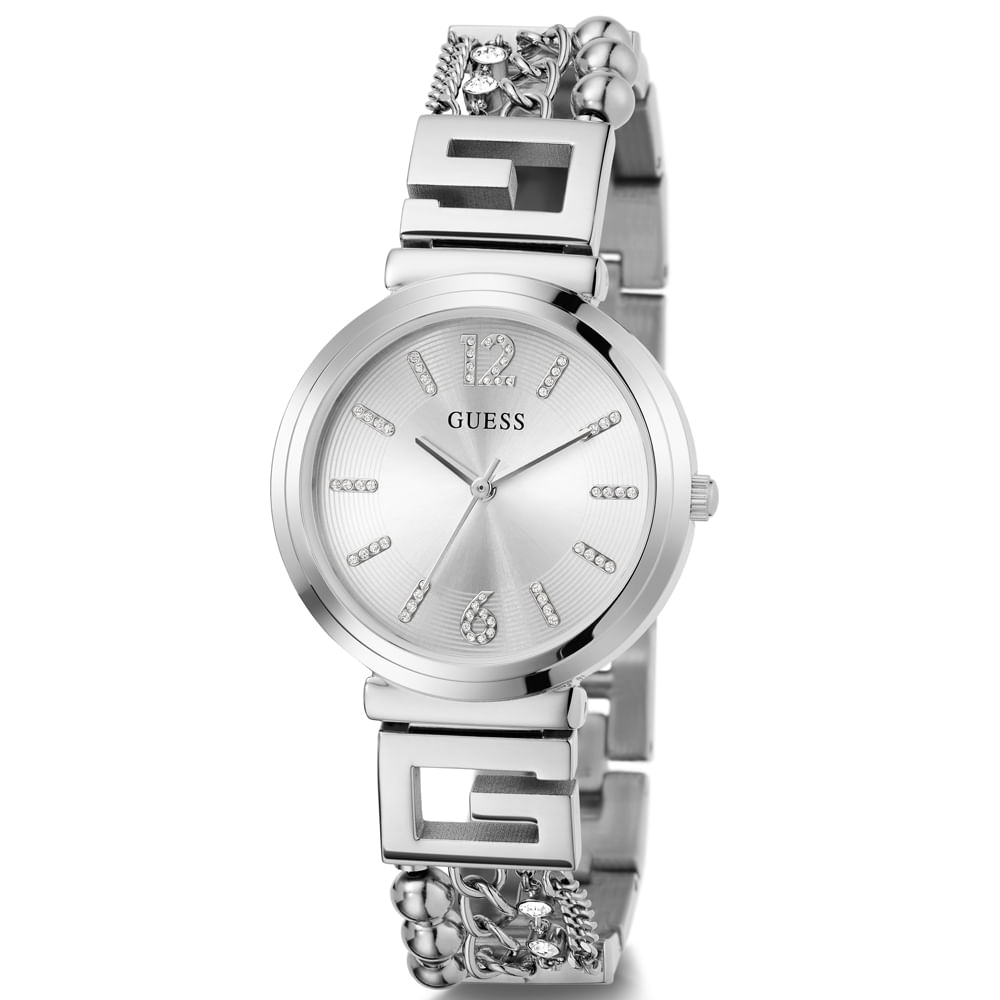 Relógio Guess Ladies Trend Feminino Aço Prateado GW0545L1