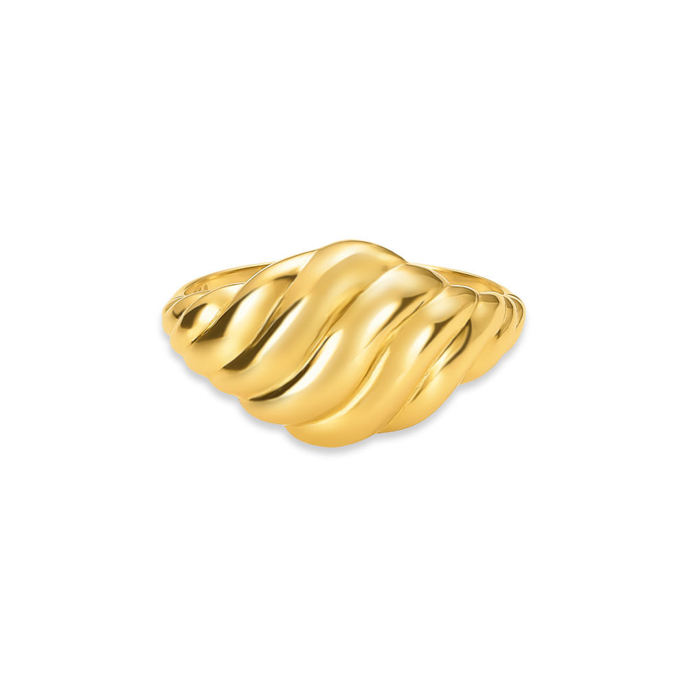 Anel Signet em Ouro Amarelo 18k