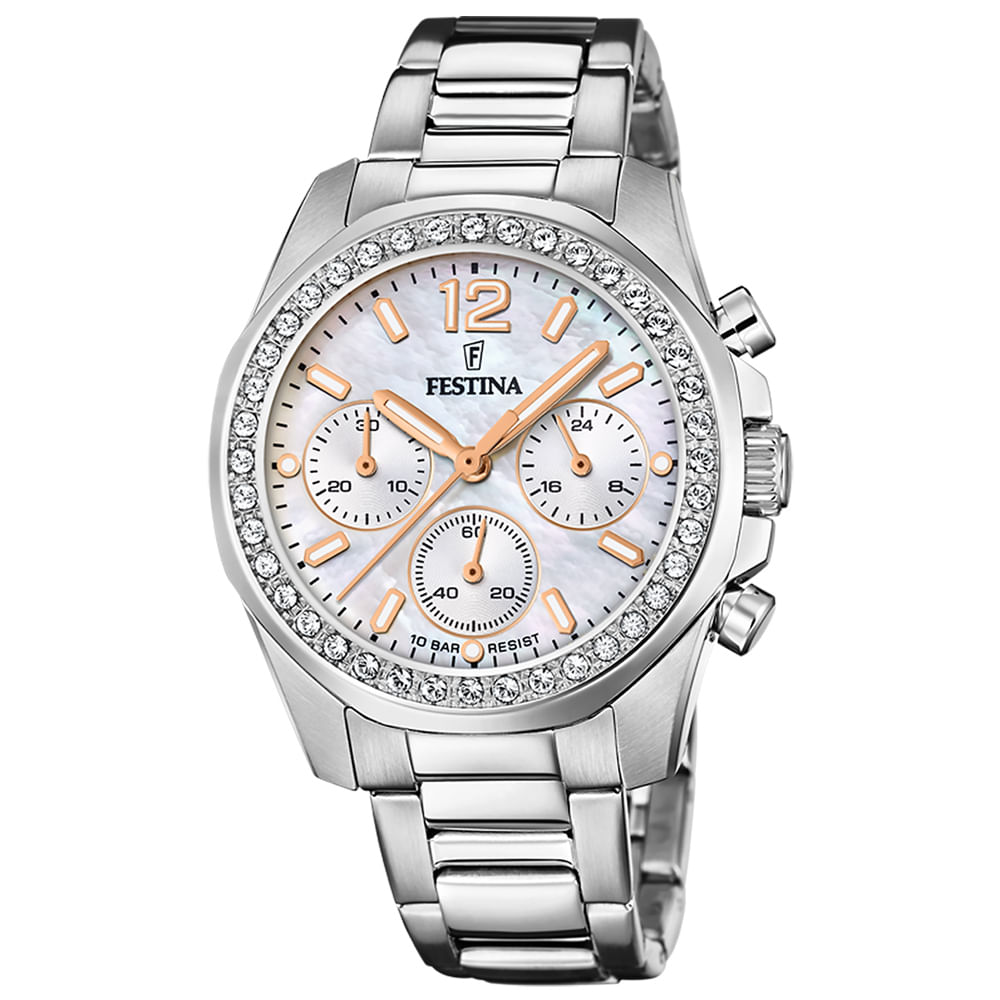 Relógio Festina Boyfriend Feminino Aço