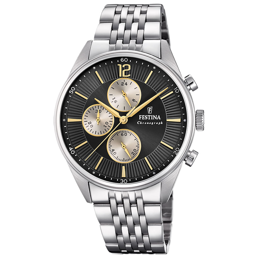 Relógio Festina Timeless Chronograph Masculino Aço