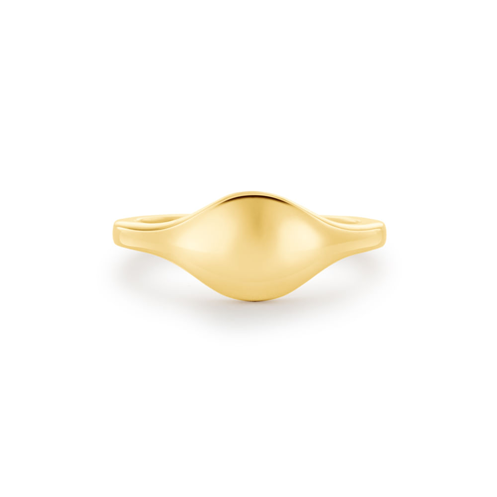 Anel Signet em Ouro Amarelo 18k