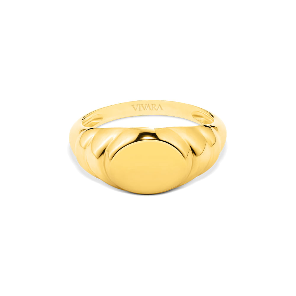 Anel Signet em Ouro Amarelo 18k