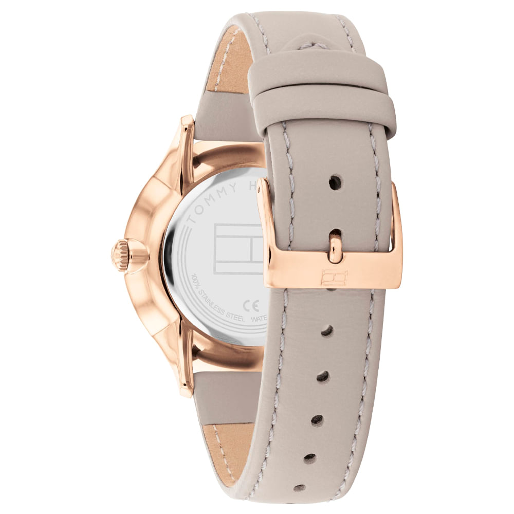 Relógio Tommy Hilfiger Feminino Couro Cinza - 1781946 em Promoção