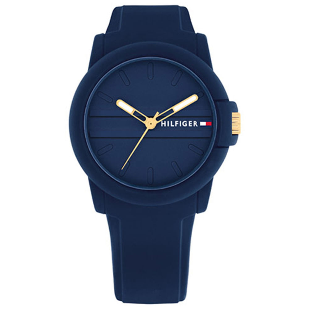 Relógio Tommy Hilfiger Feminino Borracha Azul e Vermelho 1782499 03 ATM -  Azul