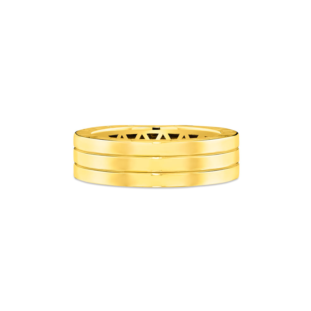 Anel V Love em Ouro Amarelo 18k com Diamantes