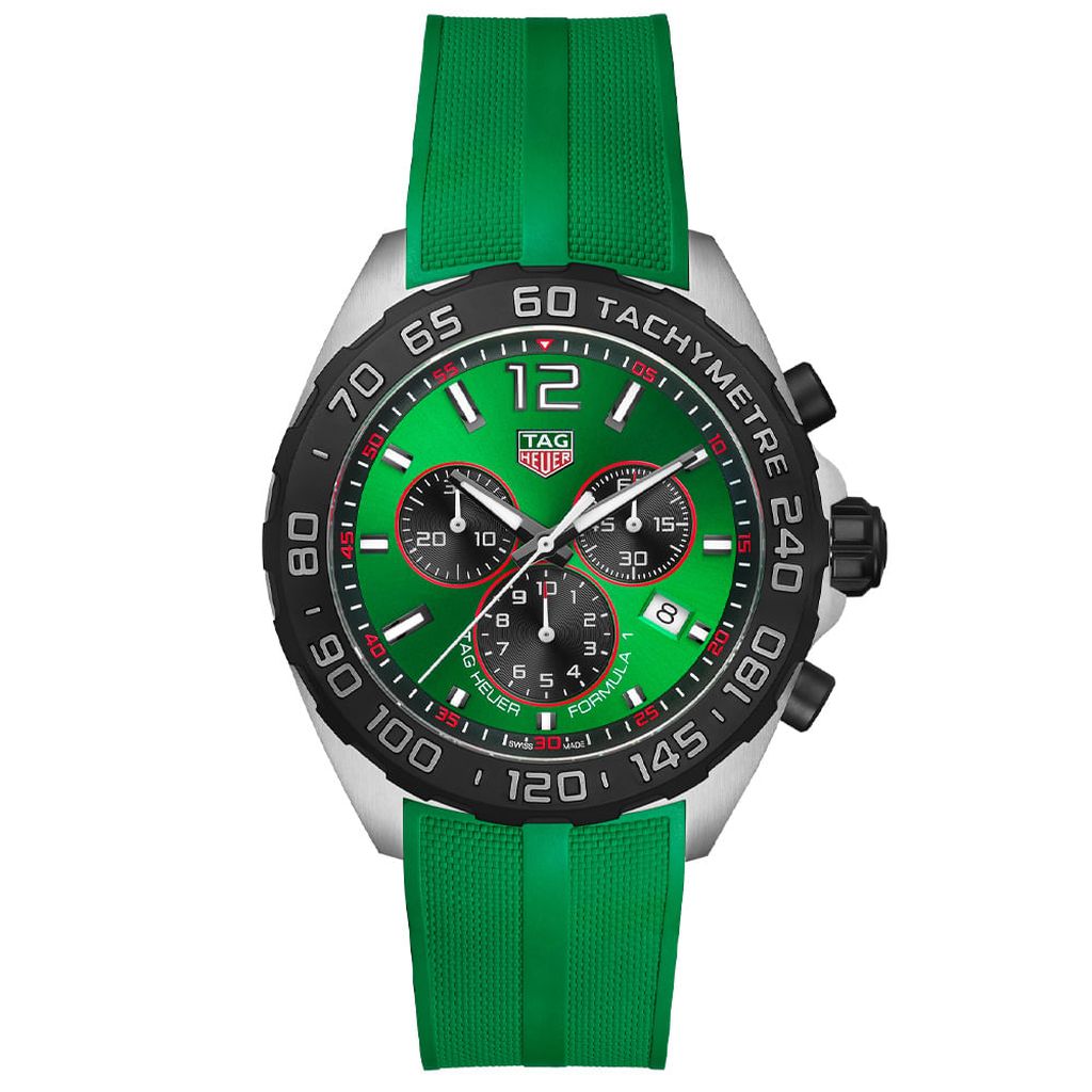 Rel gio TAG Heuer Formula 1 Masculino Borracha Preta WAZ2115.FT8023