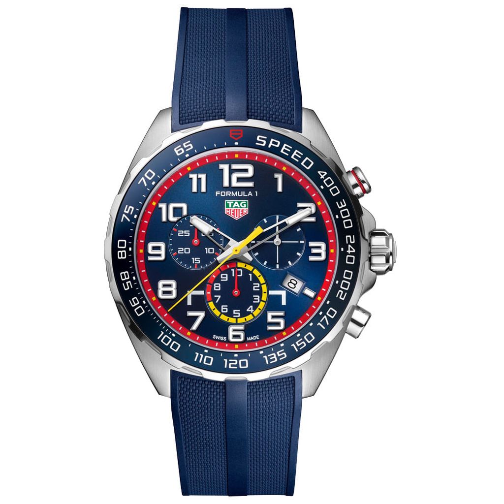 Rel gio TAG Heuer Formula 1 Masculino Borracha Preta WAZ2115.FT8023